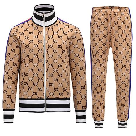 mens tracksuit gucci|gucci jogging suits for men.